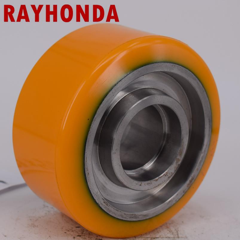 电动叉车平衡辅助轮125*60-47轮子林德诺力永恒力杭叉搬运堆高车