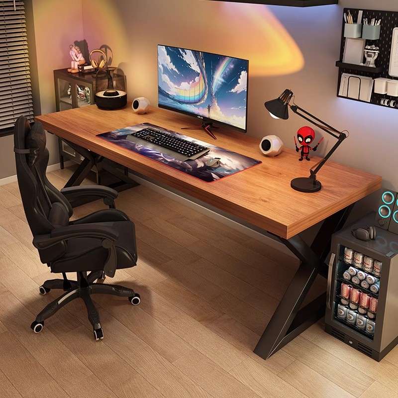 电脑桌台式家用学习桌电竞桌书桌卧室办公桌工作台单双人电脑桌椅