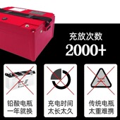 大功率锂电池充电增氧机卖鱼用便携式 充氧机养鱼氧气泵大型充氧泵
