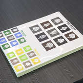 A4不干胶亮面白色铜版 纸玻璃卡光面激光打印纸背胶标签贴办公贴纸