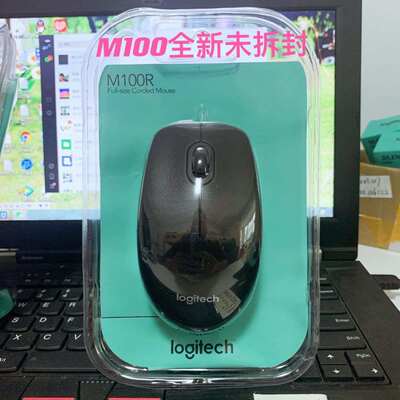 M100M90家用办公台式机笔记本电脑usb通用光电黑色有限有线鼠标