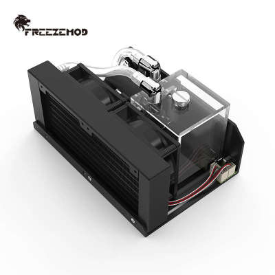 FREEZEMOD工业水冷散热模组SLMZ-V-S双风扇加大水箱12V/24V电压