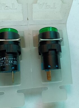 全新原装正品上海二工绿色圆形形带灯按钮LA39-E DC24V