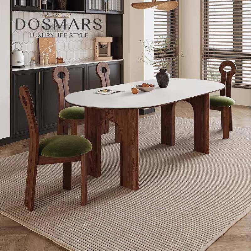 实木法式复古餐桌白蜡木高级感洞石岩板胡桃色家具家用椭圆形,农机/农具/农膜,其它农用工具,淘宝优惠券,粉丝福利购,淘宝优惠卷