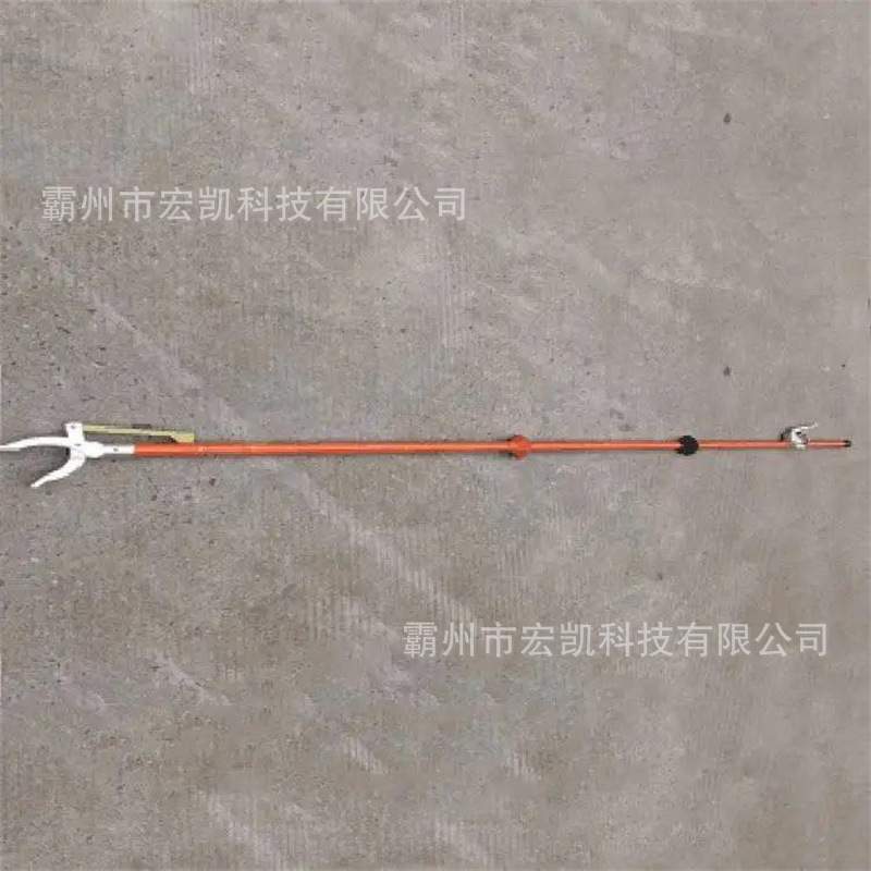 自锁式长柄绝缘夹钳2.5米玻璃钢轻型电工夹钳10KV可调式自锁夹钳