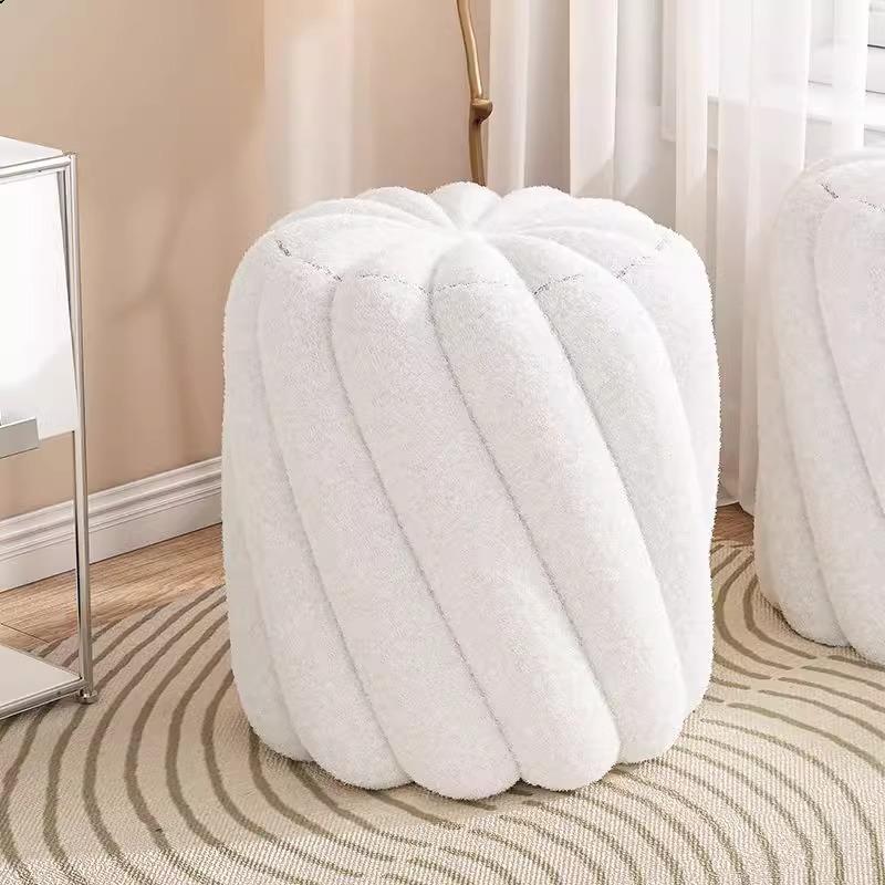 轻奢梳妆凳网红圆凳女生卧室化妆椅收纳储物美甲简约梳妆台矮凳子