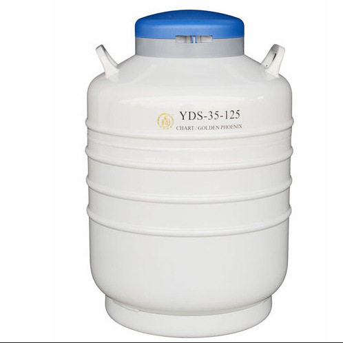 成都金凤YDS-35-125贮存型液氮罐含六个四层方形提筒
