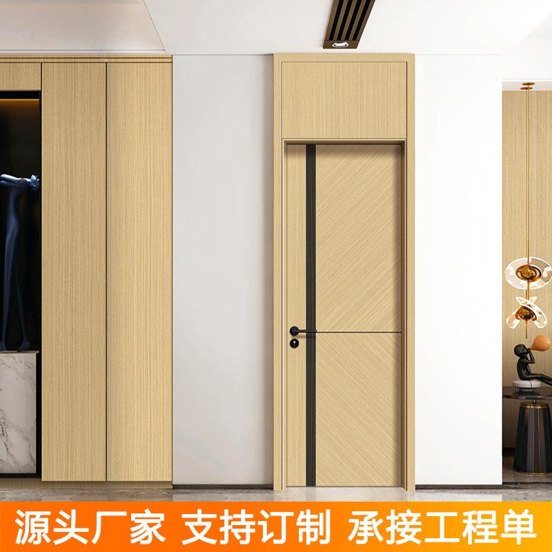卧室门实木复合室内门带门框免漆碳晶生态房间木门窗套装门垭口厂