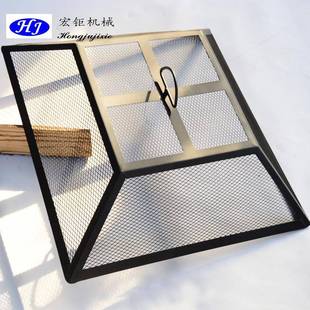 方形筛网高温漆户外烧烤炉配件防虫网盖金属钢丝网罩