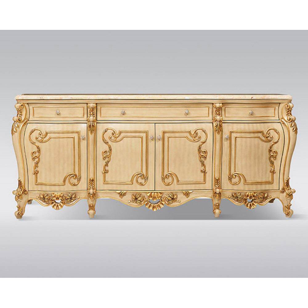 高端别墅欧式实木雕花大户型欧式复古实木雕花餐边柜0006