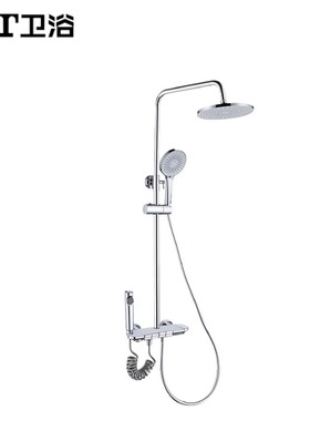 T&T卫浴家用钢琴按键花洒淋浴器花洒套装卫生间淋雨浴室11079