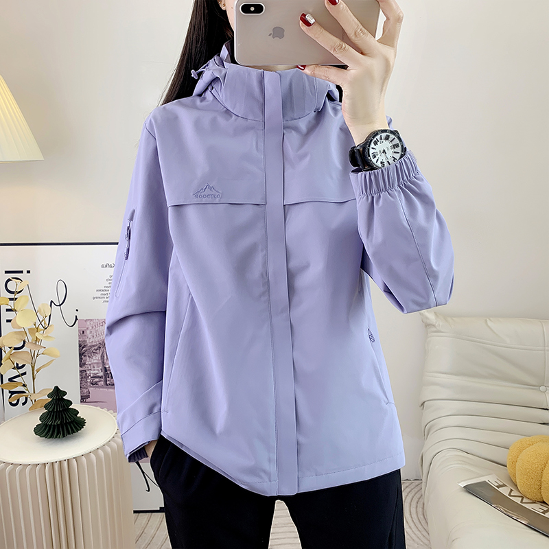 户外单层冲锋衣防风防水