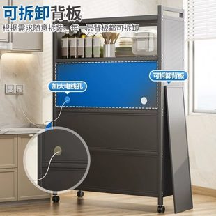 橱柜碗柜层边厨房置物架落地收纳柜多功能置物柜柜子储物柜餐多k