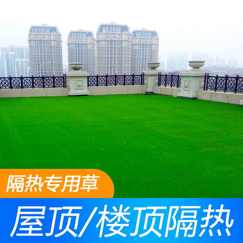 绿色塑料草坪屋顶装饰仿草坪地垫塑胶草皮绿植假草坪地毯楼顶隔热