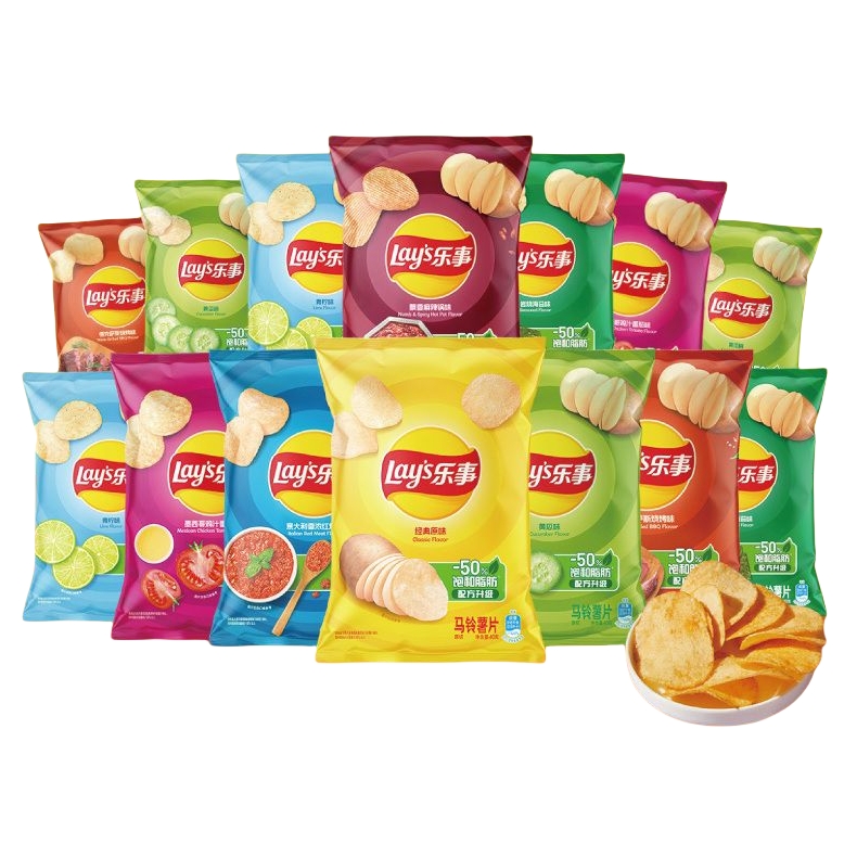 乐事薯片40g袋装5袋多口味组合