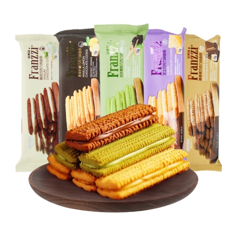 法丽兹曲奇饼干零食休闲食品小吃网红爆款零食抹茶饼干曲奇夹心