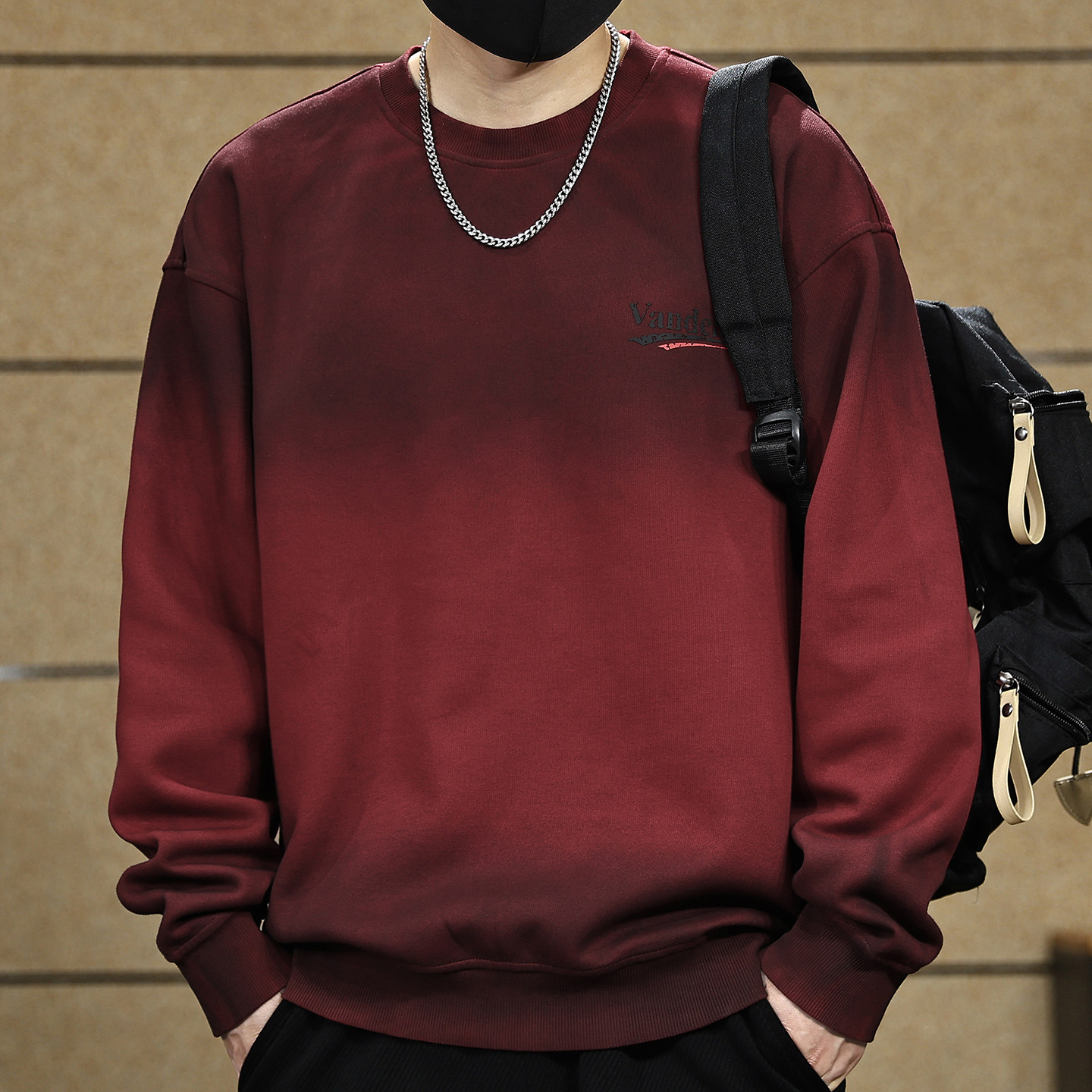 高端美式复古水洗重磅做旧卫衣男士秋季新款宽松套头休闲长袖男装,男装,卫衣,淘宝优惠券,粉丝福利购,淘宝优惠卷