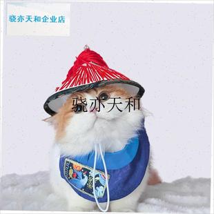 l拜套装搞怪猫猫衣服帽子宠物太监服清朝衣服时尚X猫帮宠物狗狗