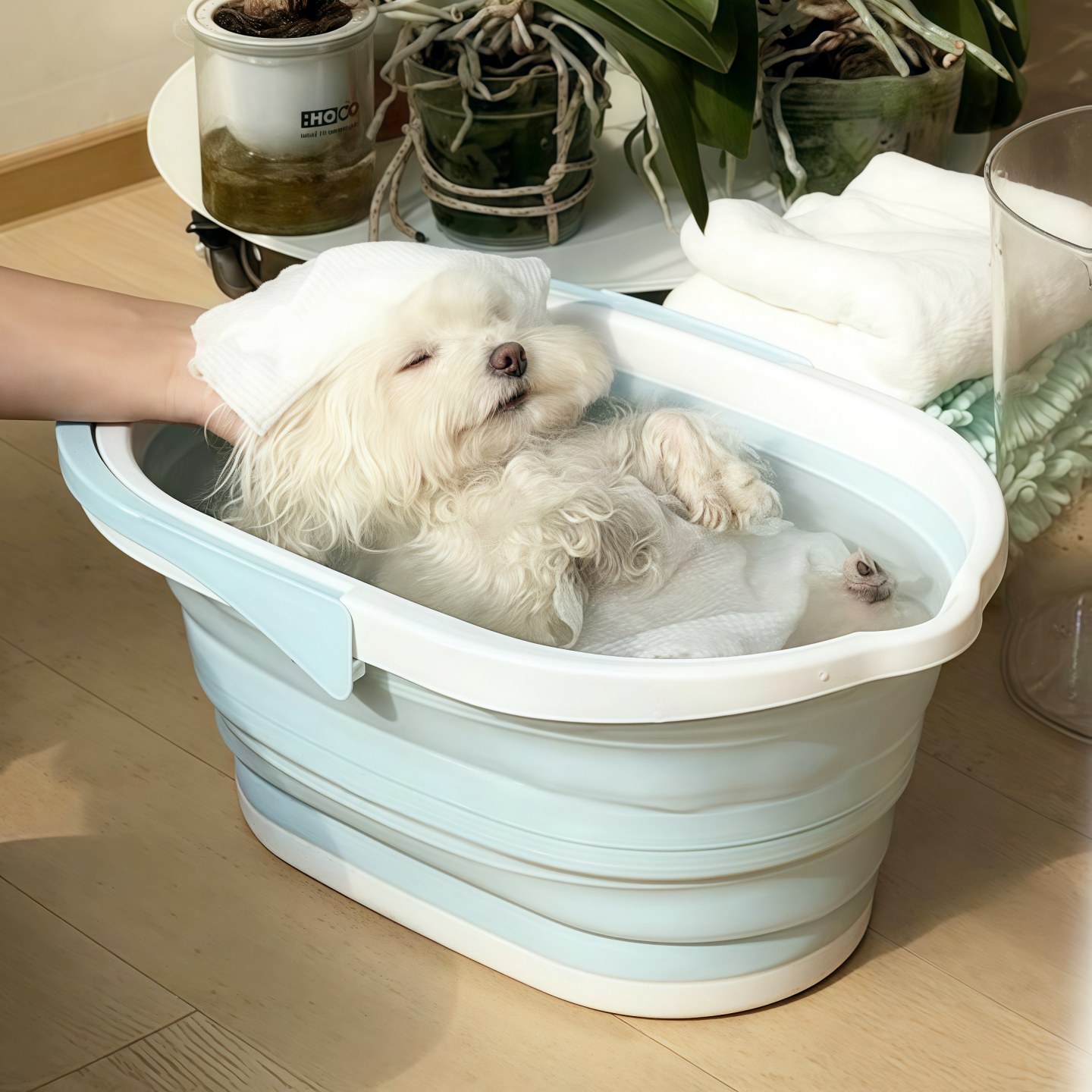 狗狗洗澡盆可折叠小型犬专用猫咪沐浴盆比熊泰迪宠物专用泡澡浴缸