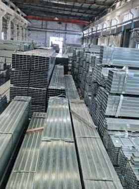 极速新品厂销镀锌方管1n0f0100矩形管黑铁管Q235空心方管镀锌方通