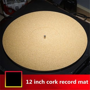 极速Cork Rubber Turnptable Platter Mat Slipmat Anti-Static F