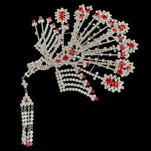 新品戏曲头面正凤头饰o镶钻京剧戏剧青衣花旦小姐演出用品双光水