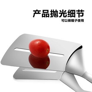 极速铲夹两用不锈钢食品夹子食物烧烤面包夹子手抓V饼工具牛排铲