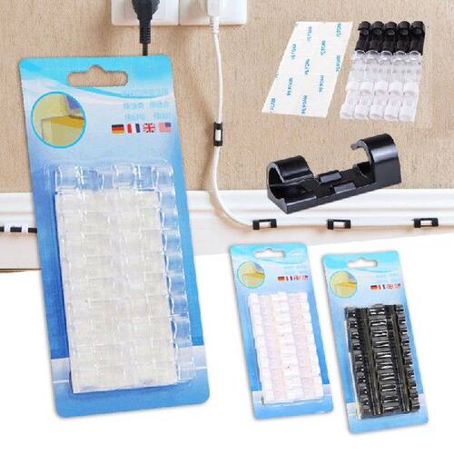 极速Self-Adhesive Cable Clips WiEre Holder Sticky Durable