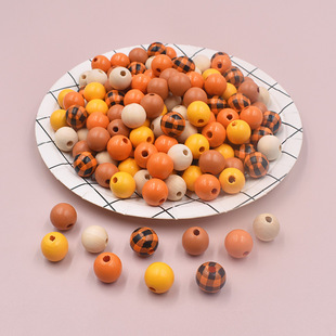 wood plaid bead color DIY 极速new grass Hallgoween