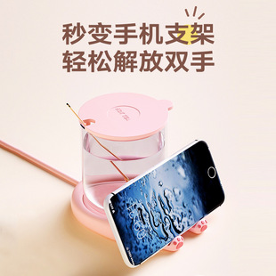 极速厂家2023萌宠猫咪恒温杯垫 网红礼品桌面P牛奶咖啡智能加热暖