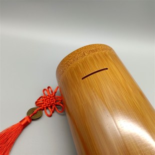 极速竹子竹筒存钱罐网红硬v币储蓄罐超大竹编儿童成人招财存钱罐
