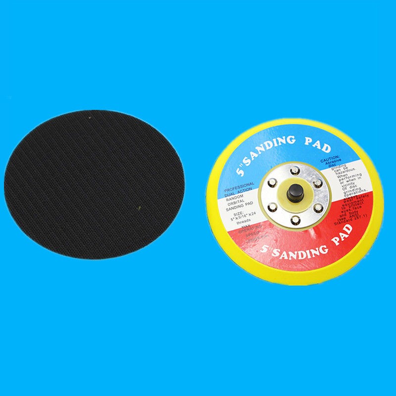 极速气动粘盘4寸5寸打磨机托盘砂纸吸H盘气动抛光盘打磨片底盘植