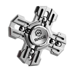 极速麦基圣骑指尖陀螺钛合金四页大圣骑士K旋转成人解压便携创意