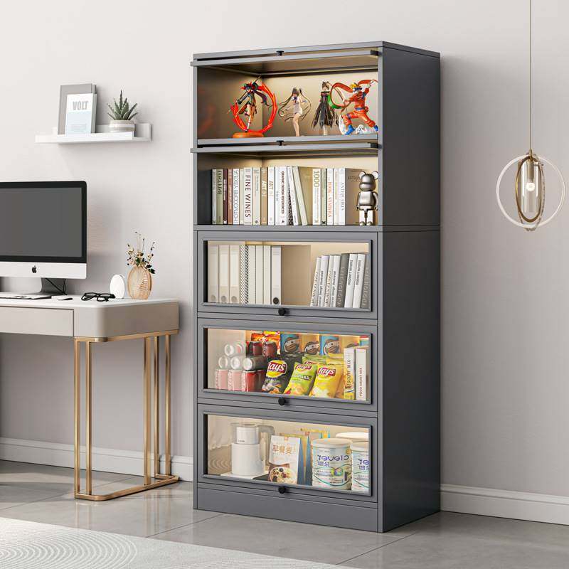 极速防尘书架置物架落地带t门书柜置物柜灰色展示柜客厅收纳柜子,厨房/烹饪用具,水槽置物架,淘宝优惠券,粉丝福利购,淘宝优惠卷