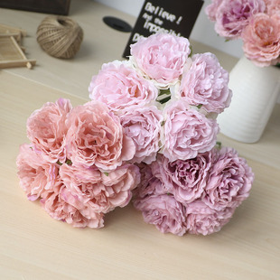 Peony Artificial flowers 极速5 Decor bouquet HSome heads
