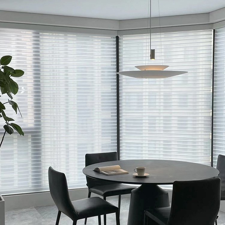 极速香格里e拉帘卷帘柔纱帘百叶窗帘 客厅阳台办公室书房遮阳电动