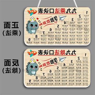 极速二年级乘法口诀表挂牌小学数学九九I口算公式练习除法加法减