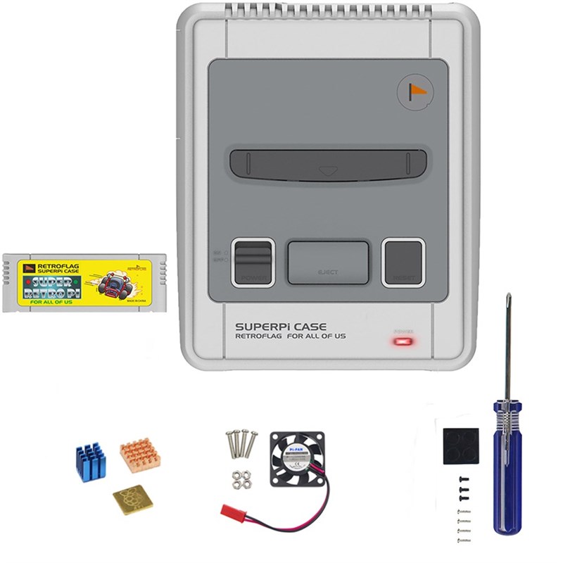 极速Retroflag SUPERPi CASE-J NESPi Case with coollUing fan+h