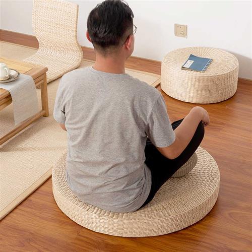 极速榻榻米坐垫家用地q上圆形拜垫打坐禅修垫懒人坐墩地板日式大