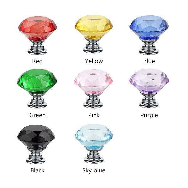 极速10Pcs 30mm Kitchen Cabinet HaEndles Diamond Shape Design