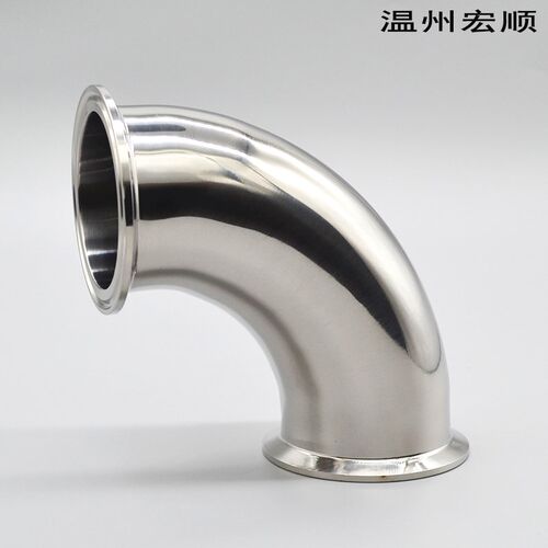 新品包邮30e4不锈钢夹头卡箍弯头90度抛光亮面快接快装弯头iso管