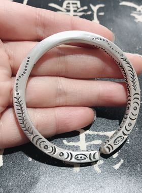 999足银定制手镯男女款复