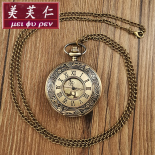 吊坠怀表复古欧式浴血黑帮男款学生项链电子老式机械催眠挂