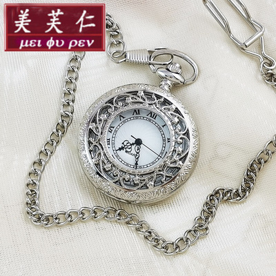 秘密花园怀表女款复古电子翻盖高颜值欧式女孩学生机械全自