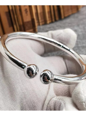 银匠手工定制光面一体蒜头