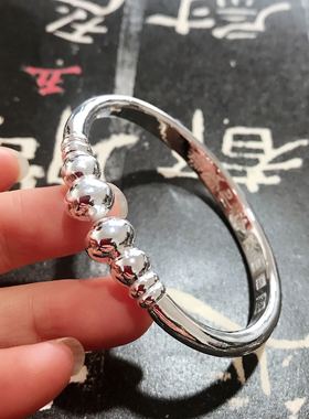 999纯银女手镯工匠定制一