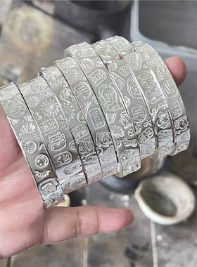 纯银工匠佰福缘吉言多宝手