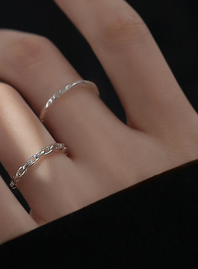 【巷南】925纯银素圈戒指