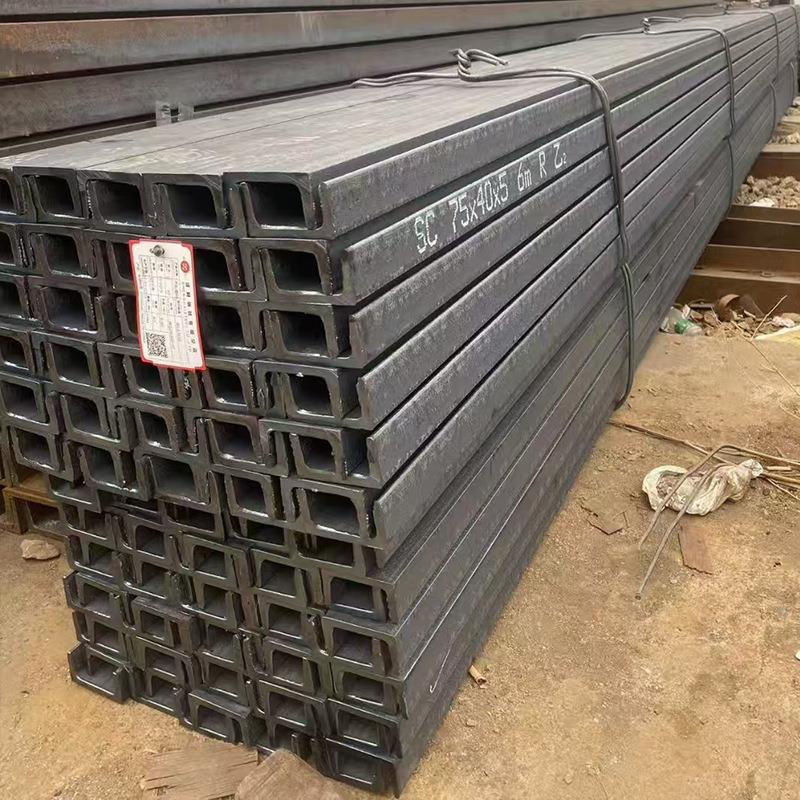 U型槽钢结构Q235B热轧槽钢打孔可切割幕墙用高锌层槽钢山东厂家