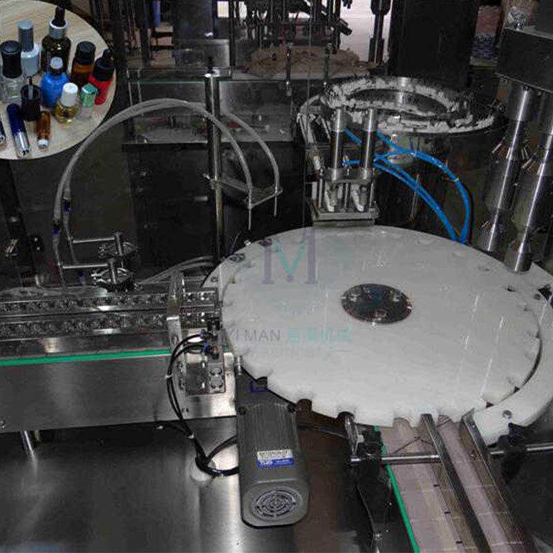 100ml花露水灌装生产线灌装上盖旋盖贴标机 高精度稳定灌装机直